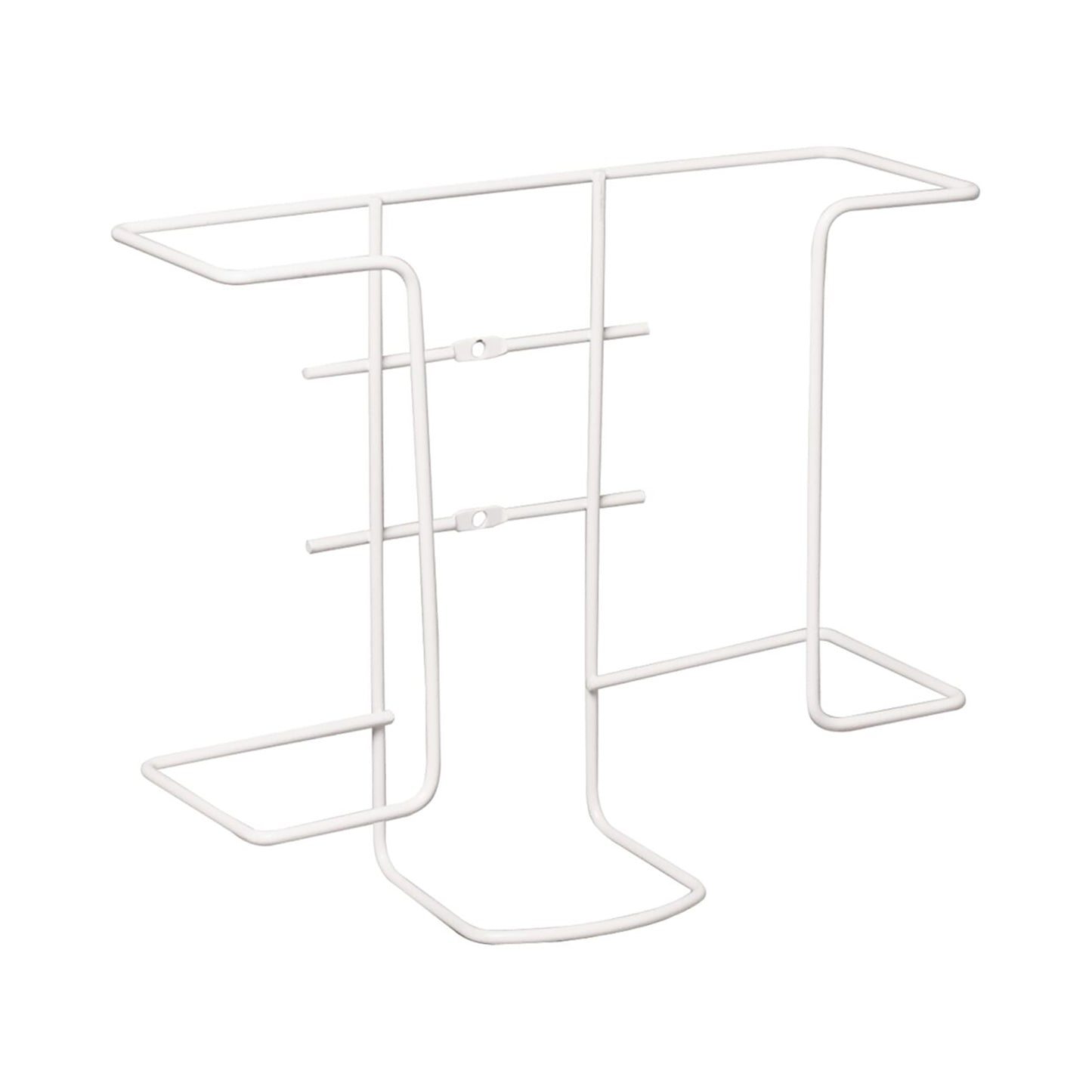 Handskestativ i metal til 2 æsker. Er ikke justerbar.