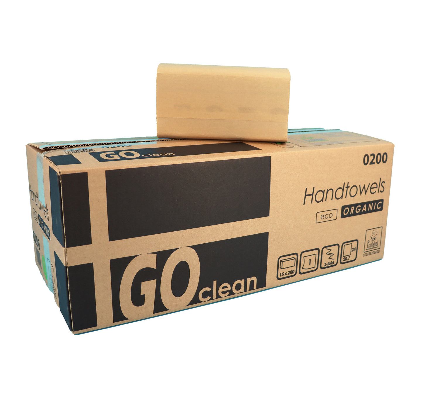 GO clean Håndklædeark Z-fold Havanna 1-lag, 3000 stk