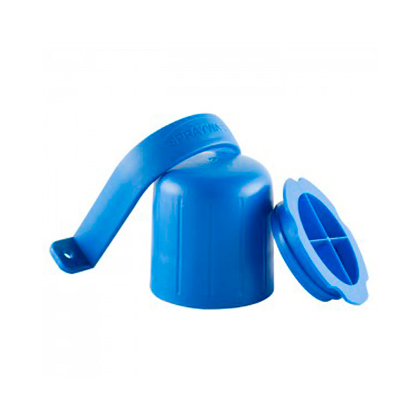 Smart blå beholder til sikker opbevaring af i-spraywash tabletter.