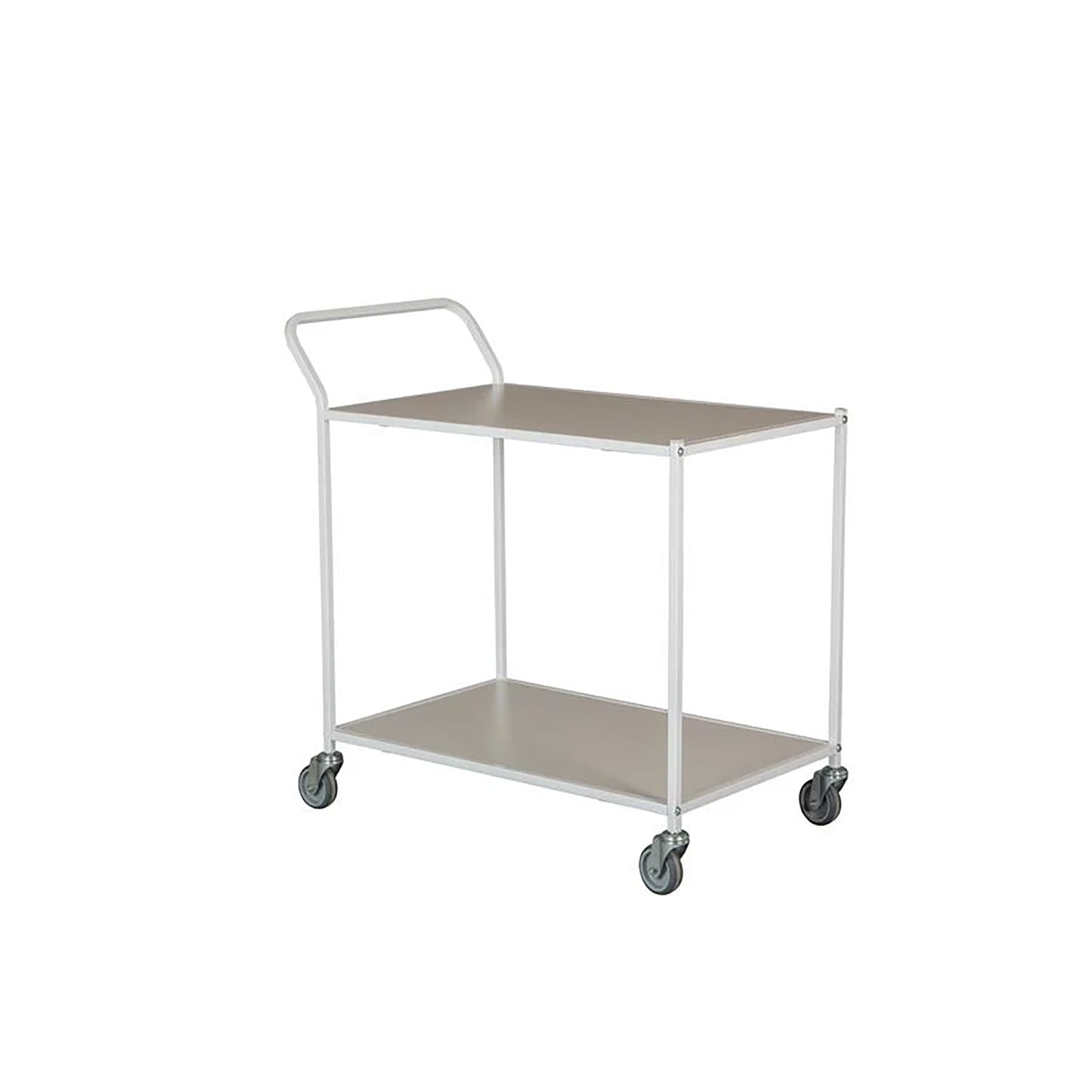 TINA Rullebord m/styr, 2 hylder - u/slingrekant