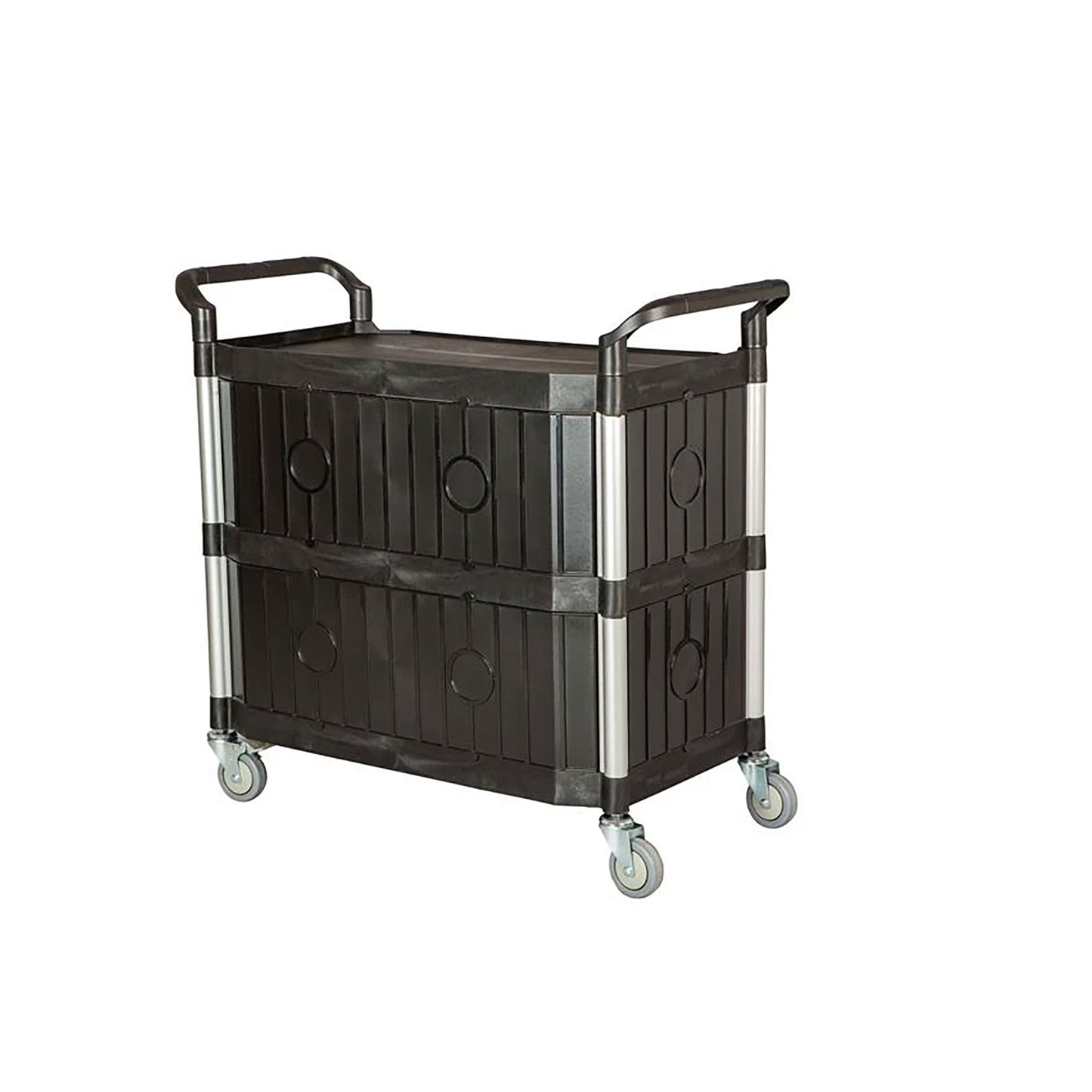 TINA Rullebord lukket m. 3 hylder - Fiberplast