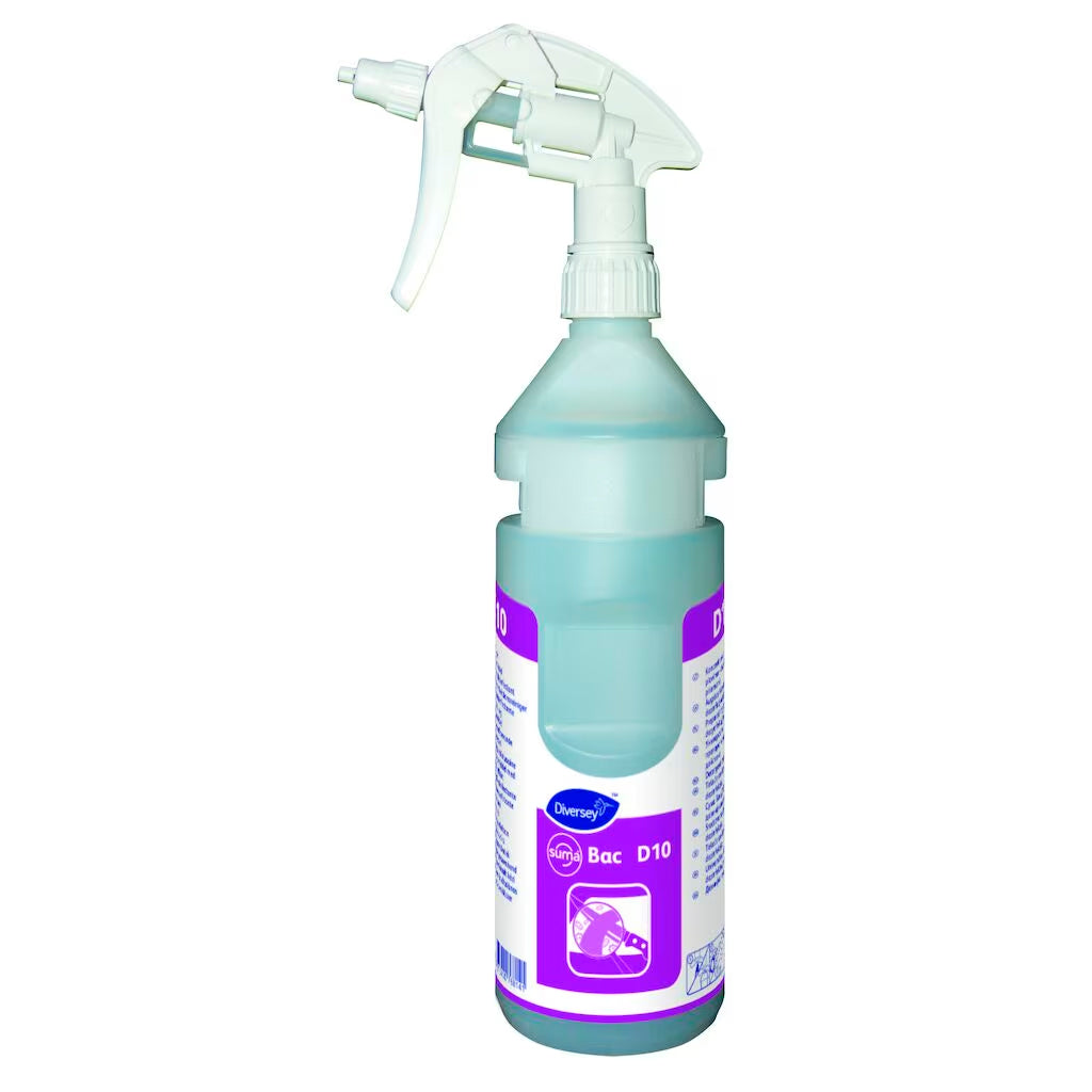 D10 empty spray bottle, 750 ml, teal bottle with white trigger sprayer