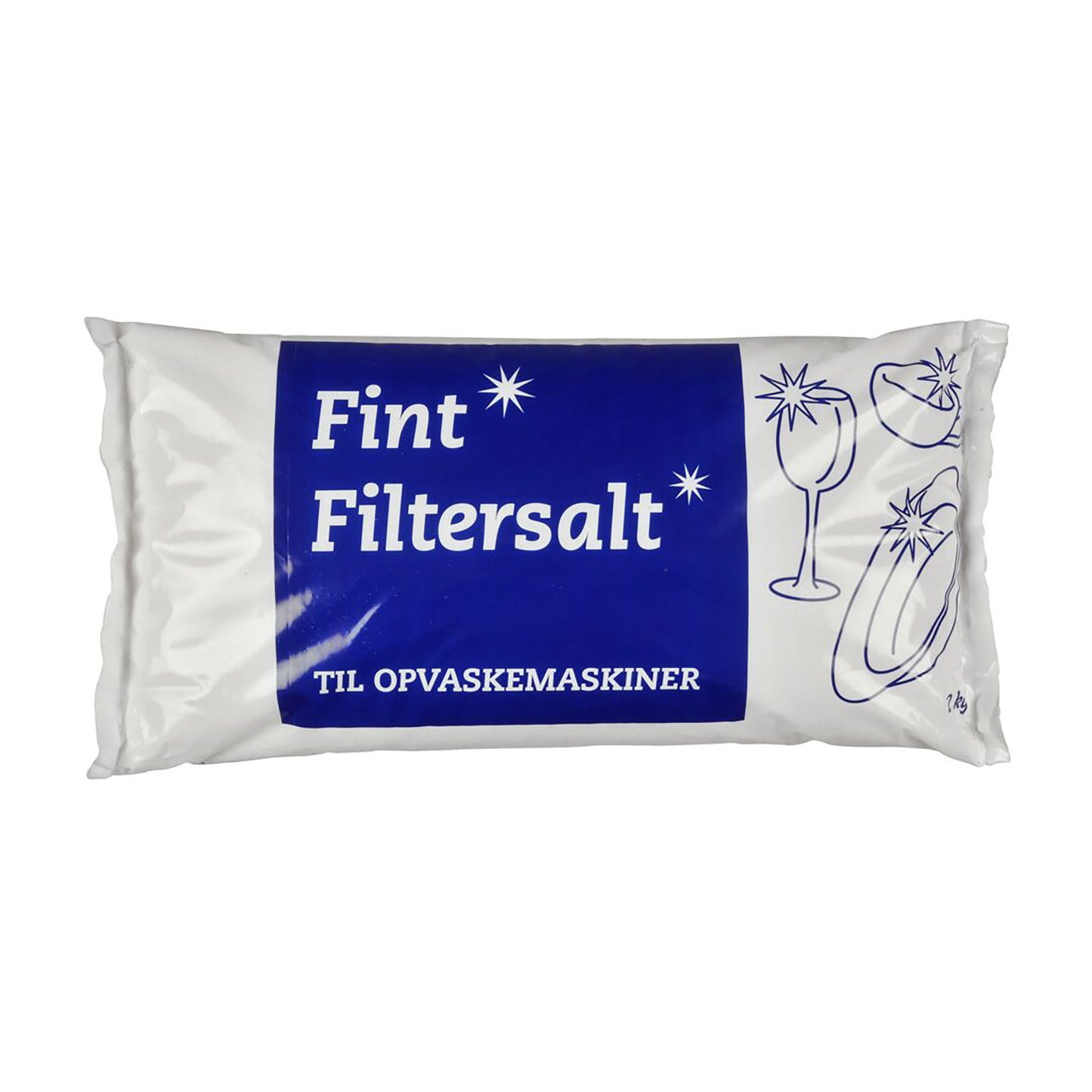 Fint filtersalt 2 kg, 6 stk