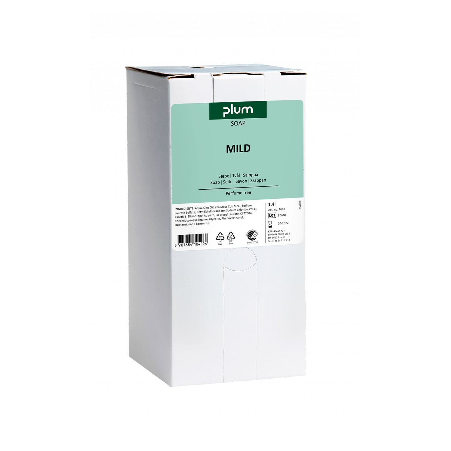 Plum Mild flydende håndsæbe, uden farve og parfume