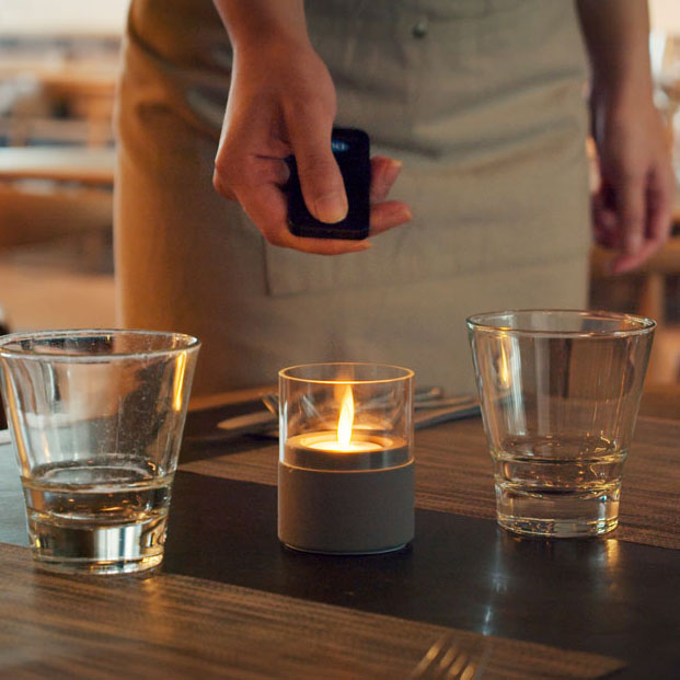 DUNI LED set Moving Flame varm hvid 38xØ36 mm, 10 stk