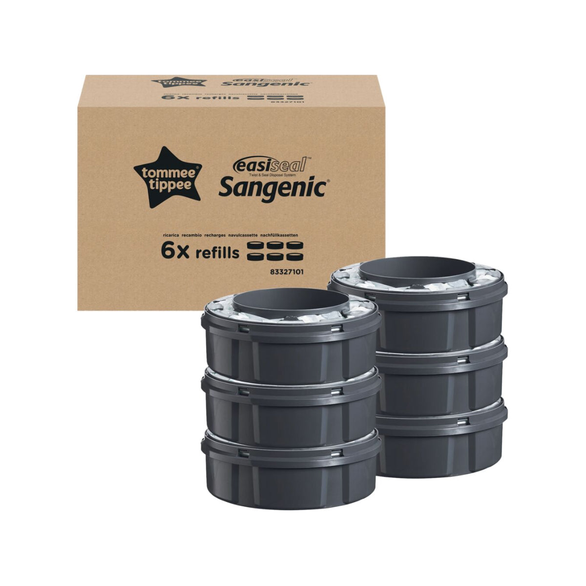 Refill Sangenic/Easiseal hvid til Maxi