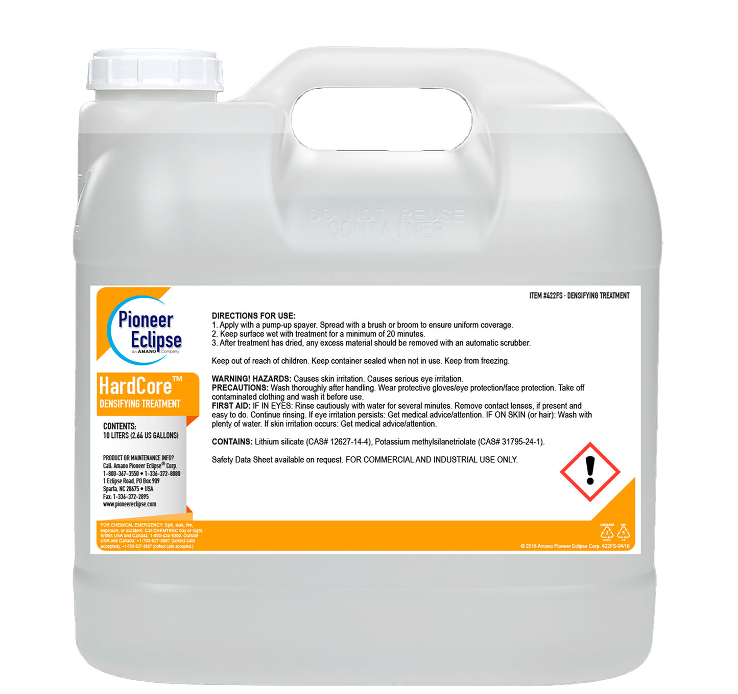 HardCore Densifier dunk – dybdevirkende gulvbehandling til beton og terrazzo, styrker overfladen og reducerer porøsitet.