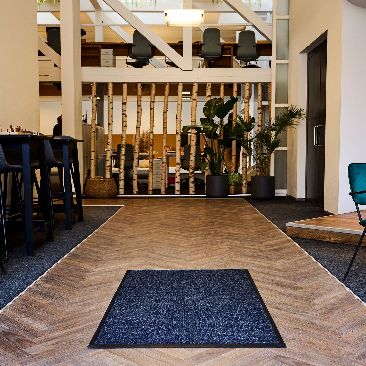 WaterHog Classic Rubber Smooth 115x180cm Charcoal