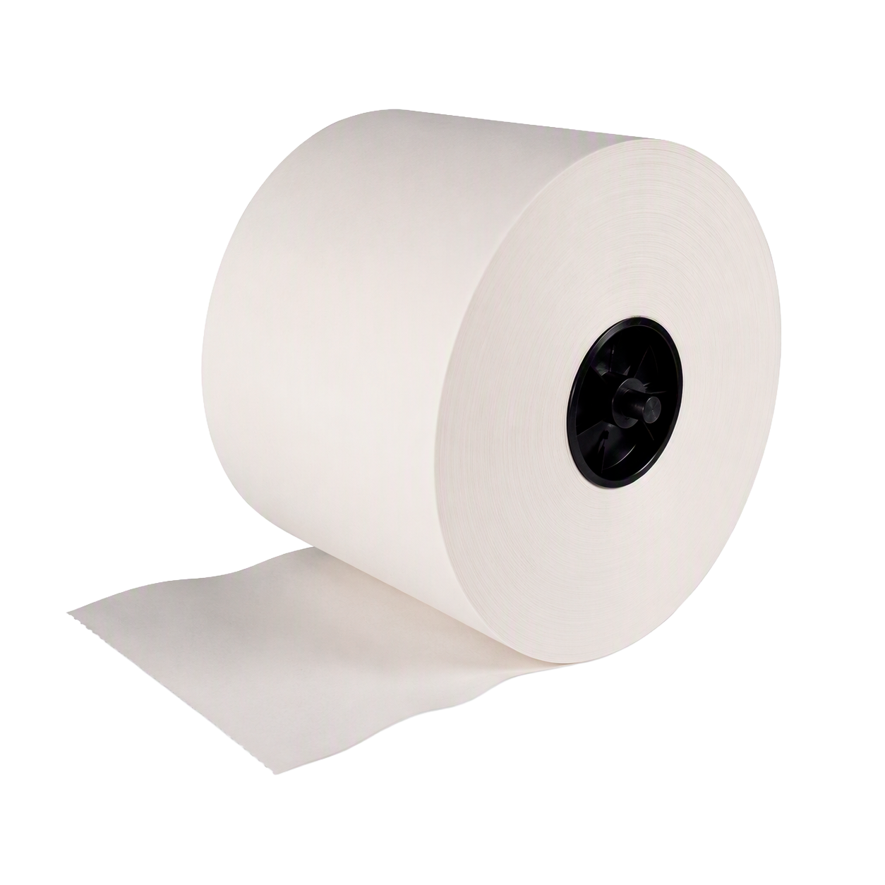Hvidt 2-lags toiletpapir på stor rulle, 36×100 m, adapterkerne