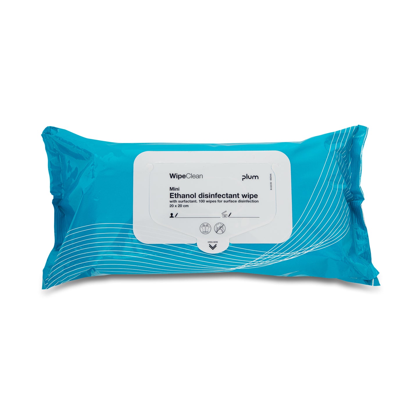 PLUM WipeClean Ethanol disinfectant wipes 12x100 stk