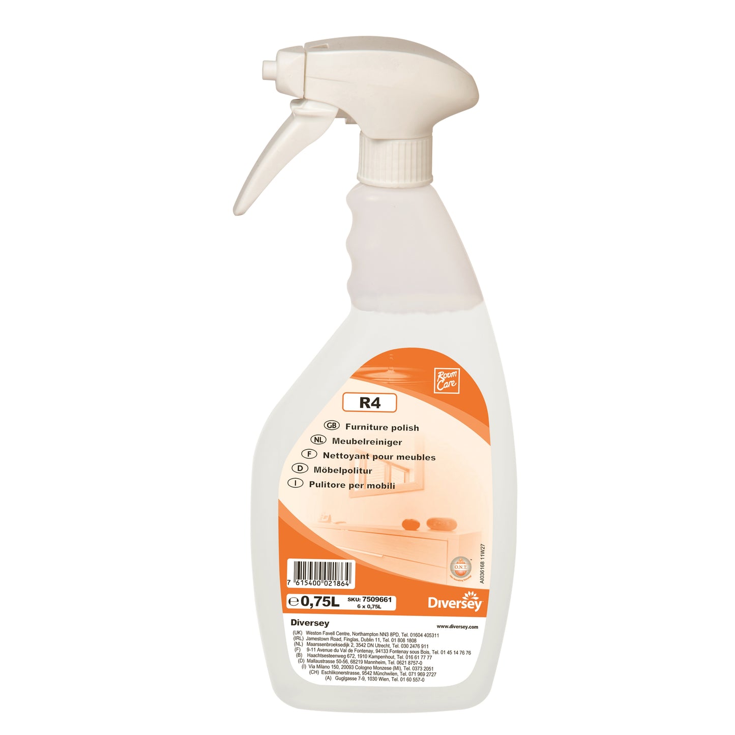 Diversey Room Care R4 Møbelpolish, 6x750 ml