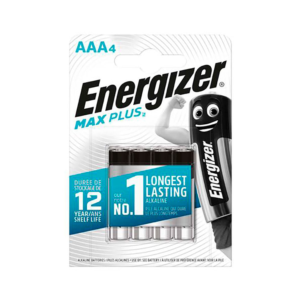 Energizer Alkaline Max Plus AAA-batterier sikrer langvarig og stabil strøm til dine enheder. De har en spænding på 1,5 V og passer til fjernbetjeninger, spilcontrollere, legetøj, lommelygter og meget mere.