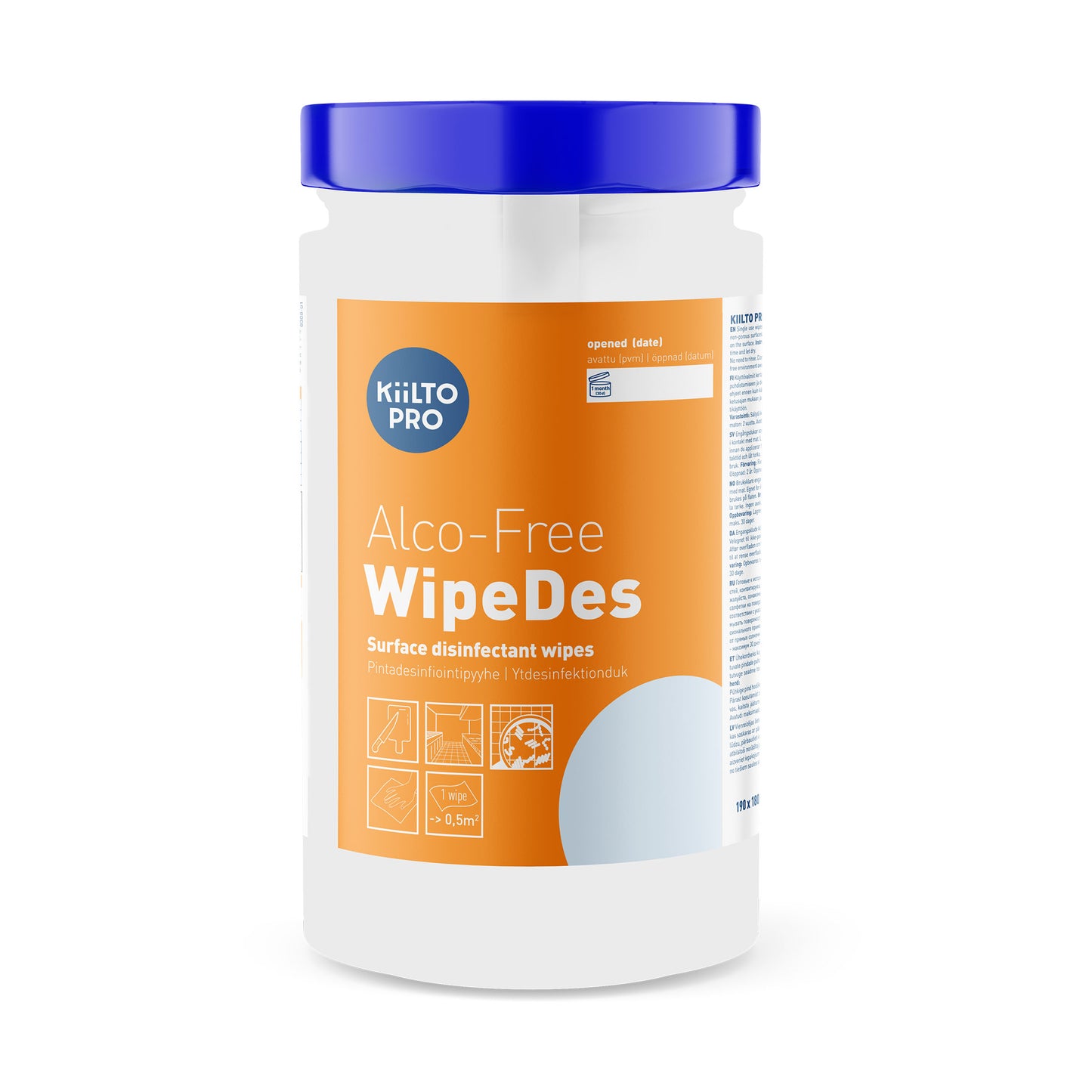 Kiilto Pro Alco-Free WipeDes, 200 stk