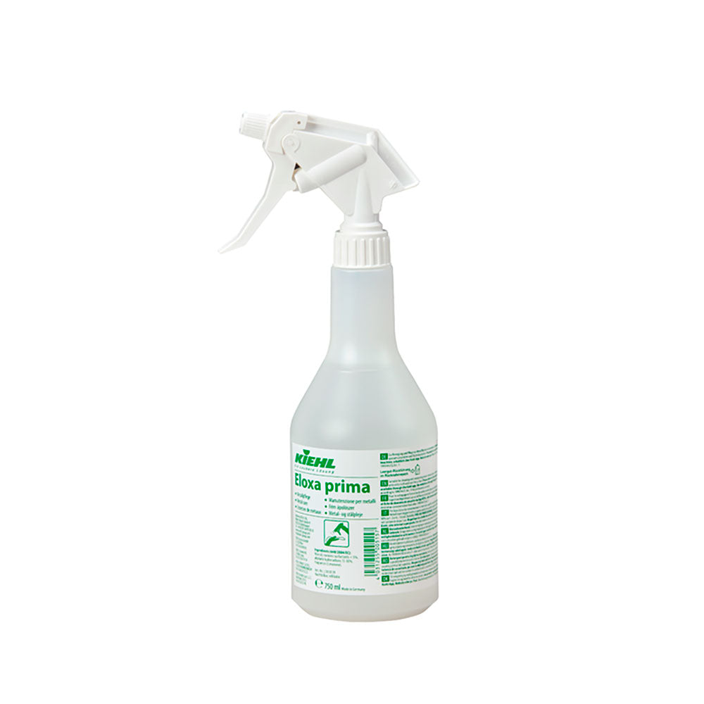 KIEHL Eloxa prima 750 ml spray. Et klar-til-brug produkt til rengøring og vedligeholdelse af metaloverflader.
