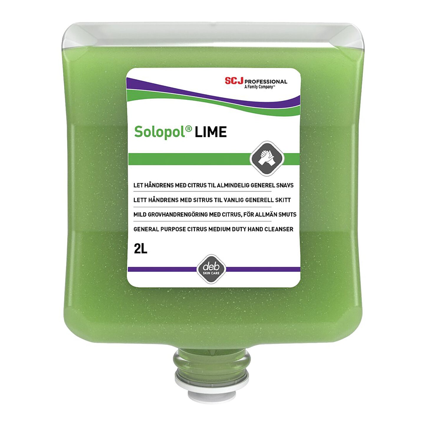 Solopol Lime Håndrens m/parfume 4x2000ml refill-patron