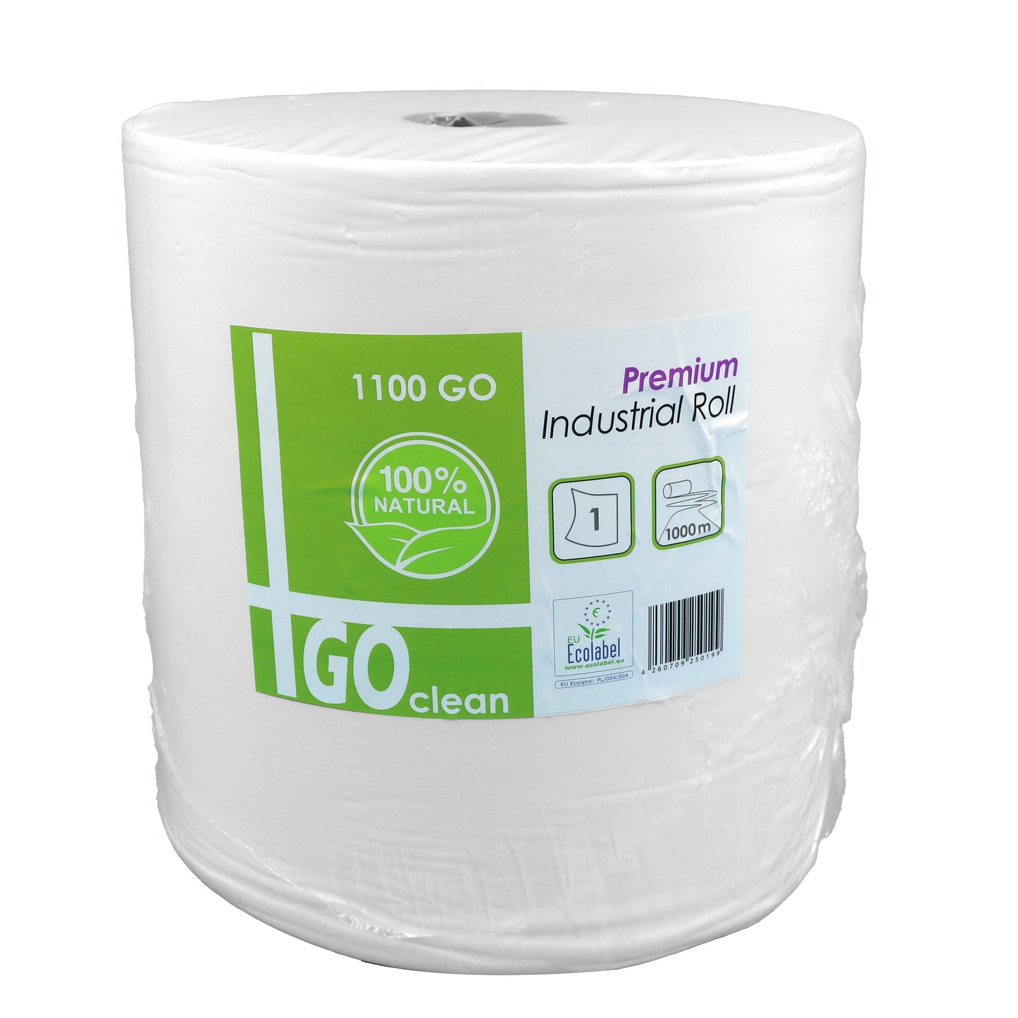 GO clean Premium Hvid Industrirulle 1-lags 32cm x 1000 mtr