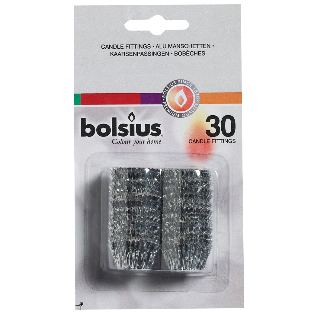 Lysmanchetter sølv 24x30 stk