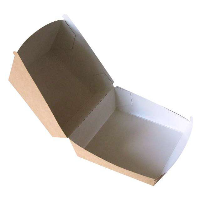 Burgerbakke brun 11,5x11,5x7,8cm, 200 stk