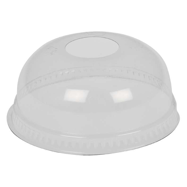 Låg til drikkeglas klar hvælvet m hul Ø9,5 cm, 800 stk