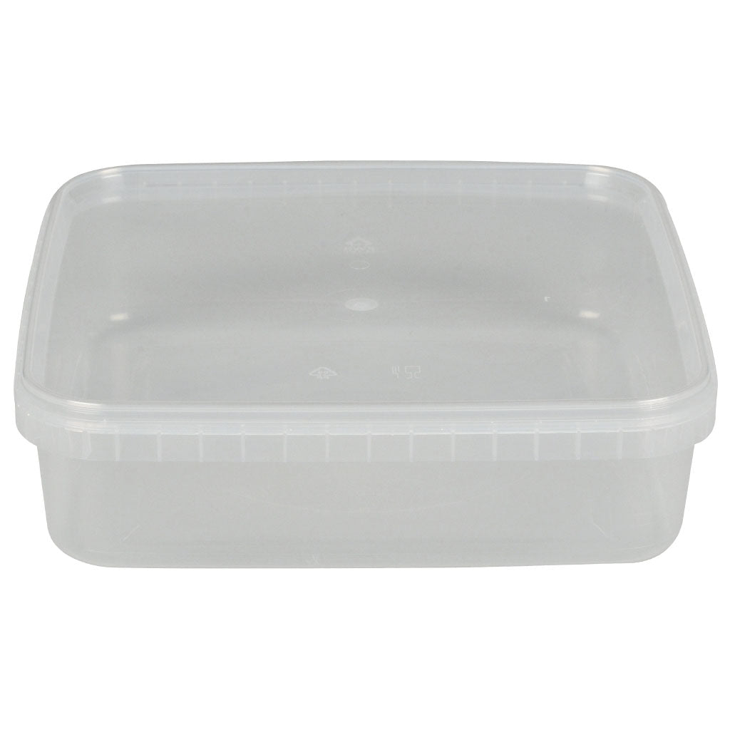 Stabelbøtte 1300ml klar PP 1-rum, 12 stk