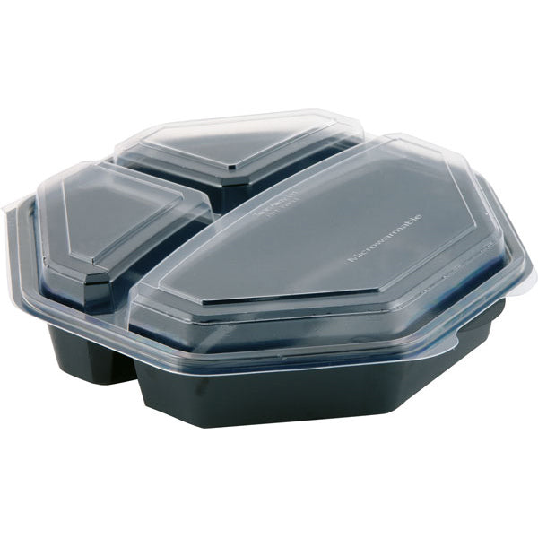 DUNI Octaview bakke m/låg 3-rum 230x230x60 mm, 160 stk