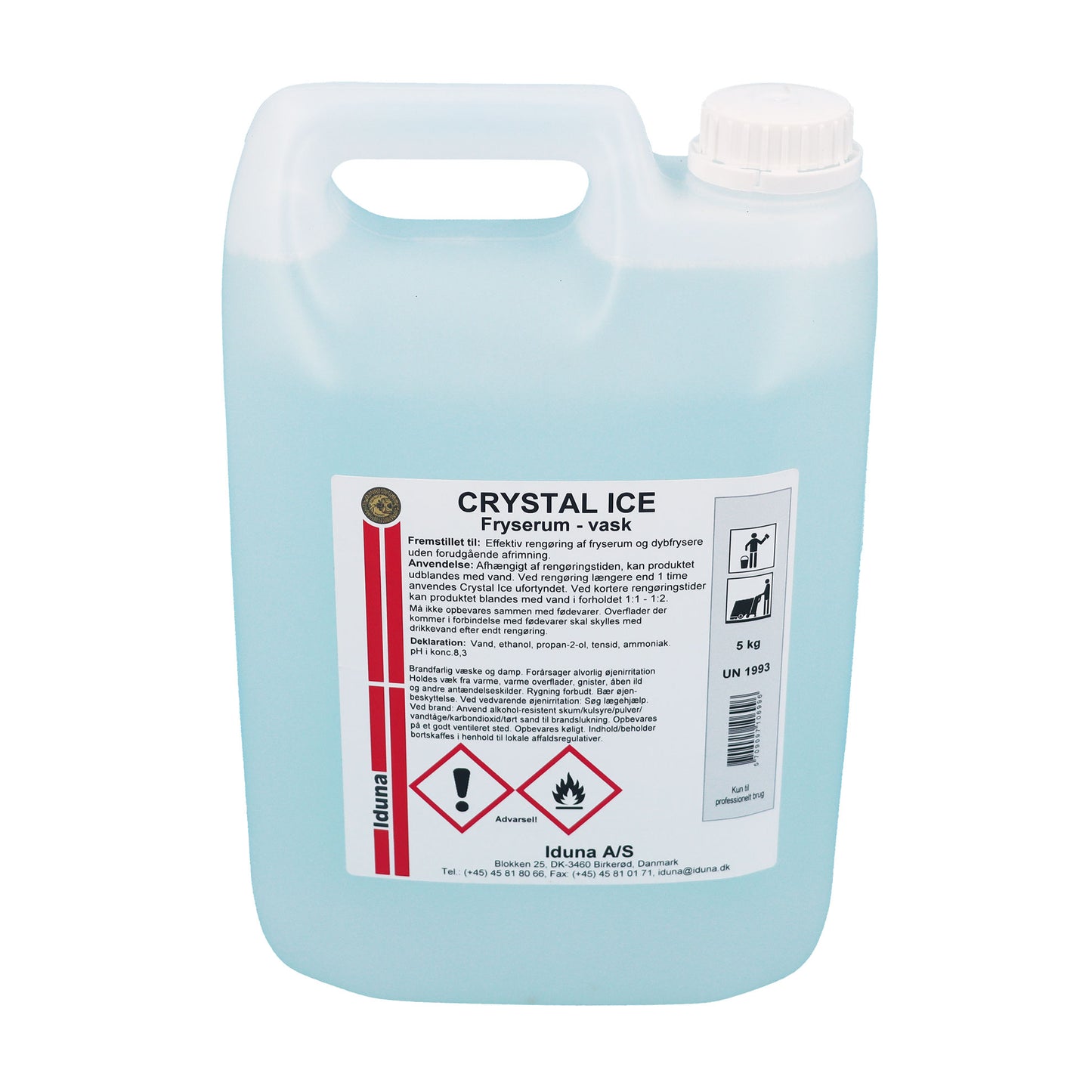 Crystal Ice fryserums rengøringsmiddel klar-til-brug, 5 ltr