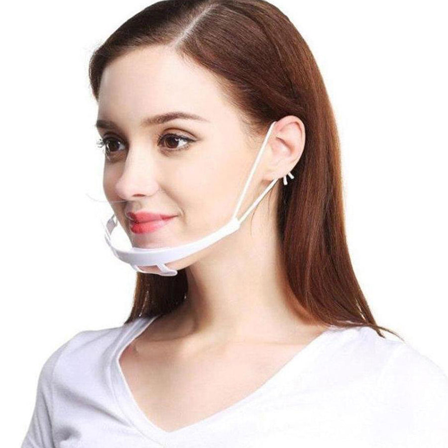 Transparent visir som dækker for mund og næse. Visiret er forsynet med elastikker til ørene. Mundvisir kan modvirke overførsel af dråber, da mund og næseområdet er dækket. Visiret kan genbruges hele dagen.