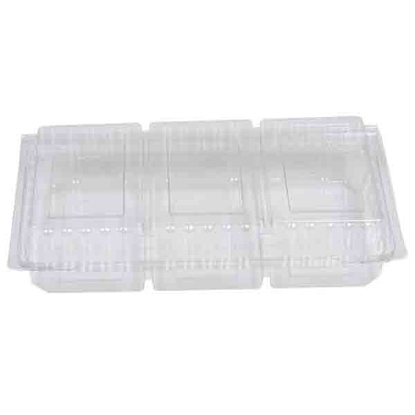Smørrebrødsbakke 3-rum, klar 23,5x14,5x5cm, 264 stk