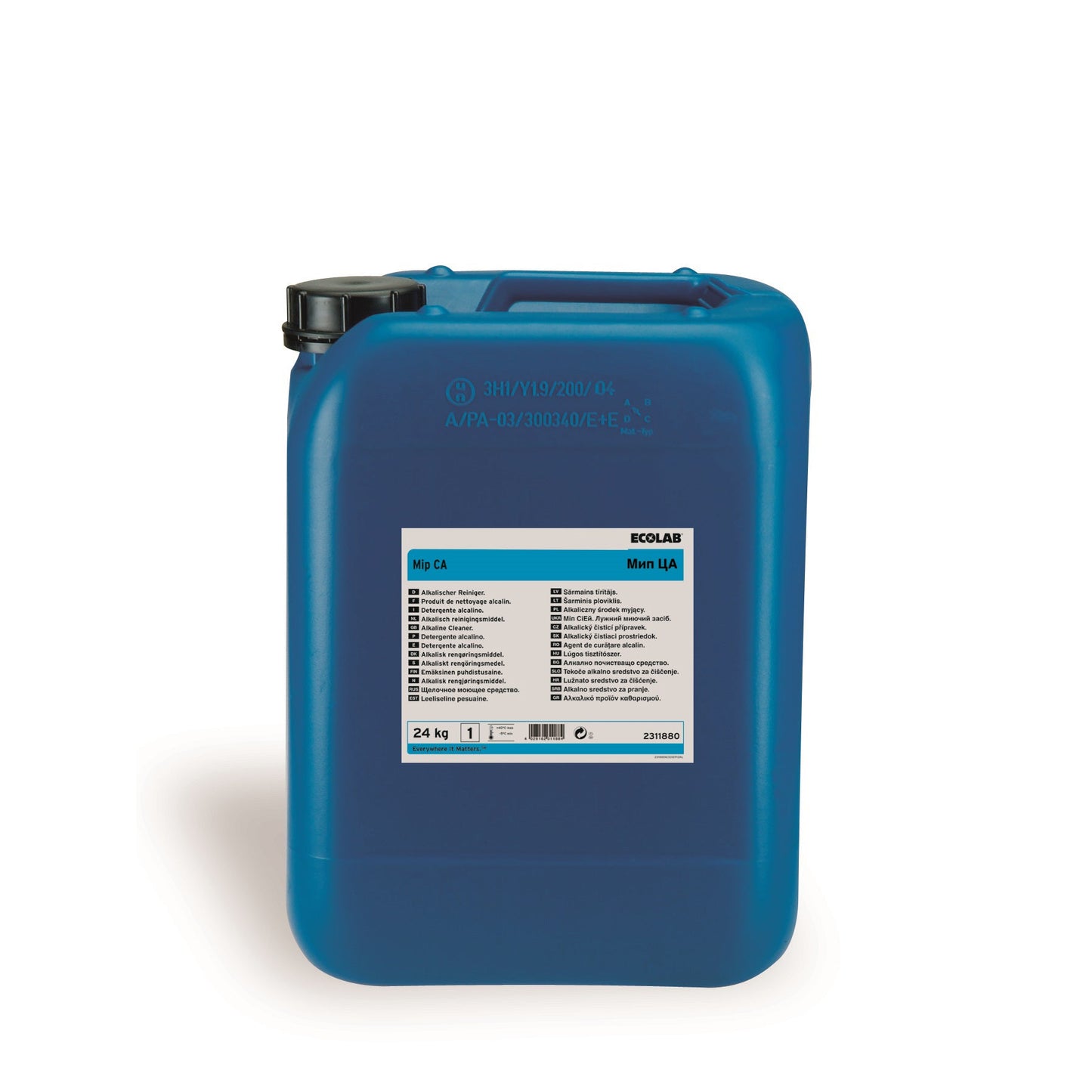 Ecolab Mip CA Alkalisk rengøringsmiddel, 24 kg