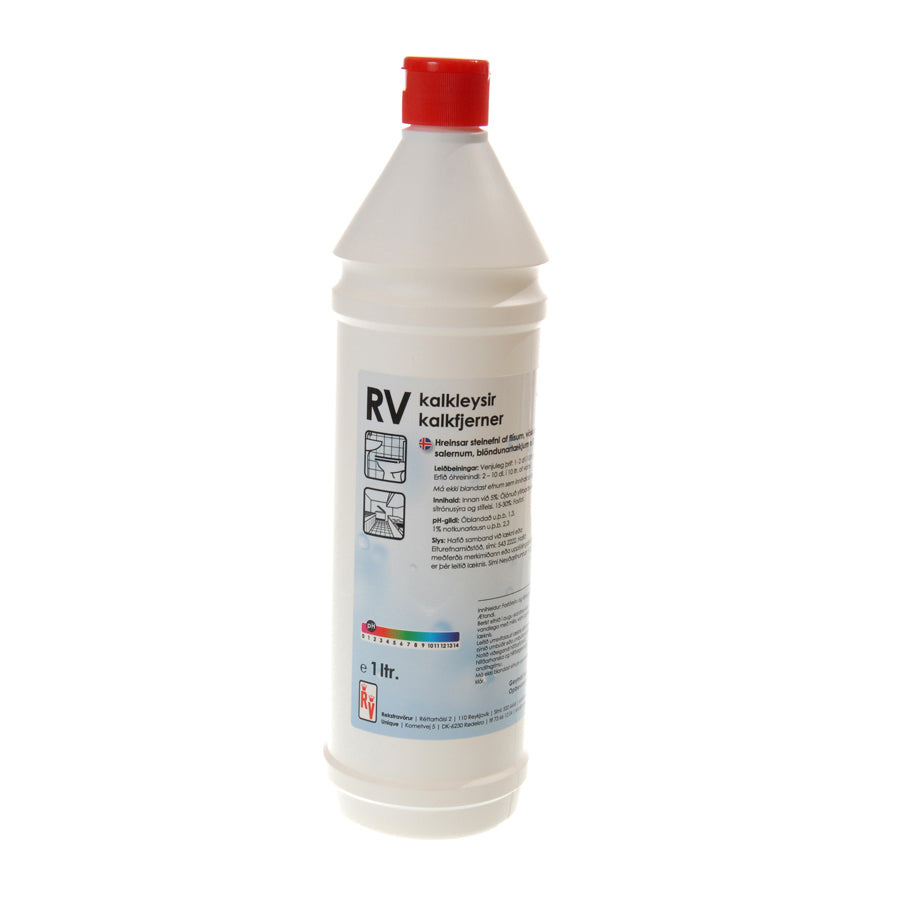 Kalkfjerner til svære kalkbelægninger. Fjerner svære rust/kalkbelægninger på alle overflader der tåler stærke syrer.