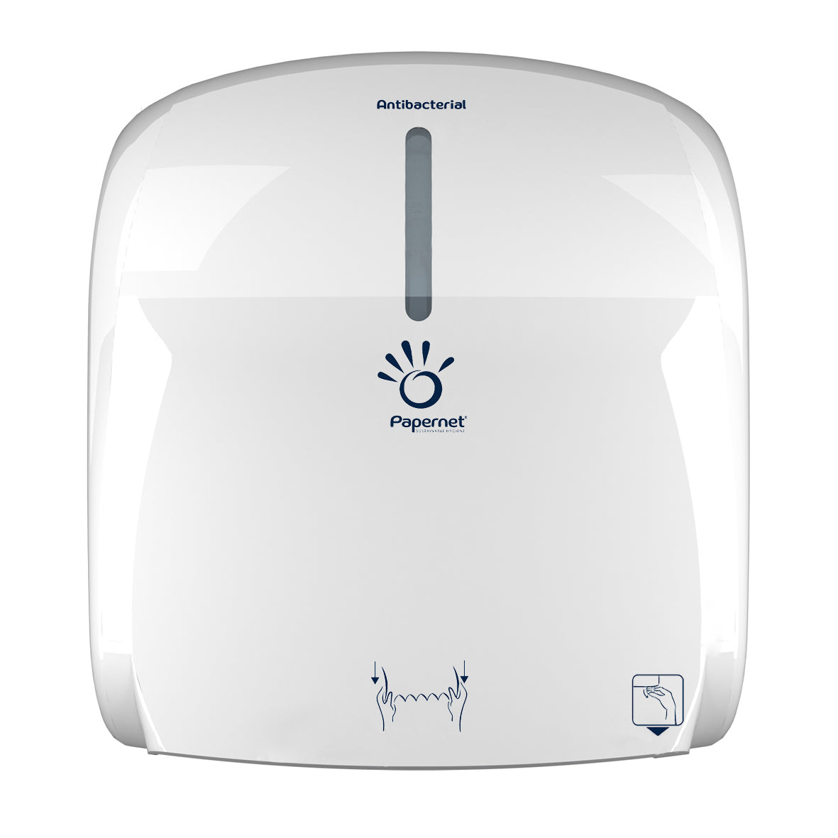 PAPERNET Håndrulle dispenser Mini Autocut Ø19 cm Hvid