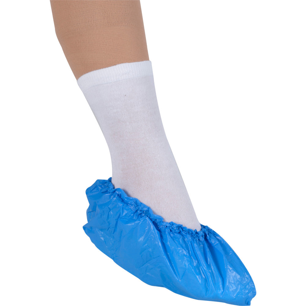 Overtrækssko blå 35 my LDPE str. 36x15 cm, 100 stk