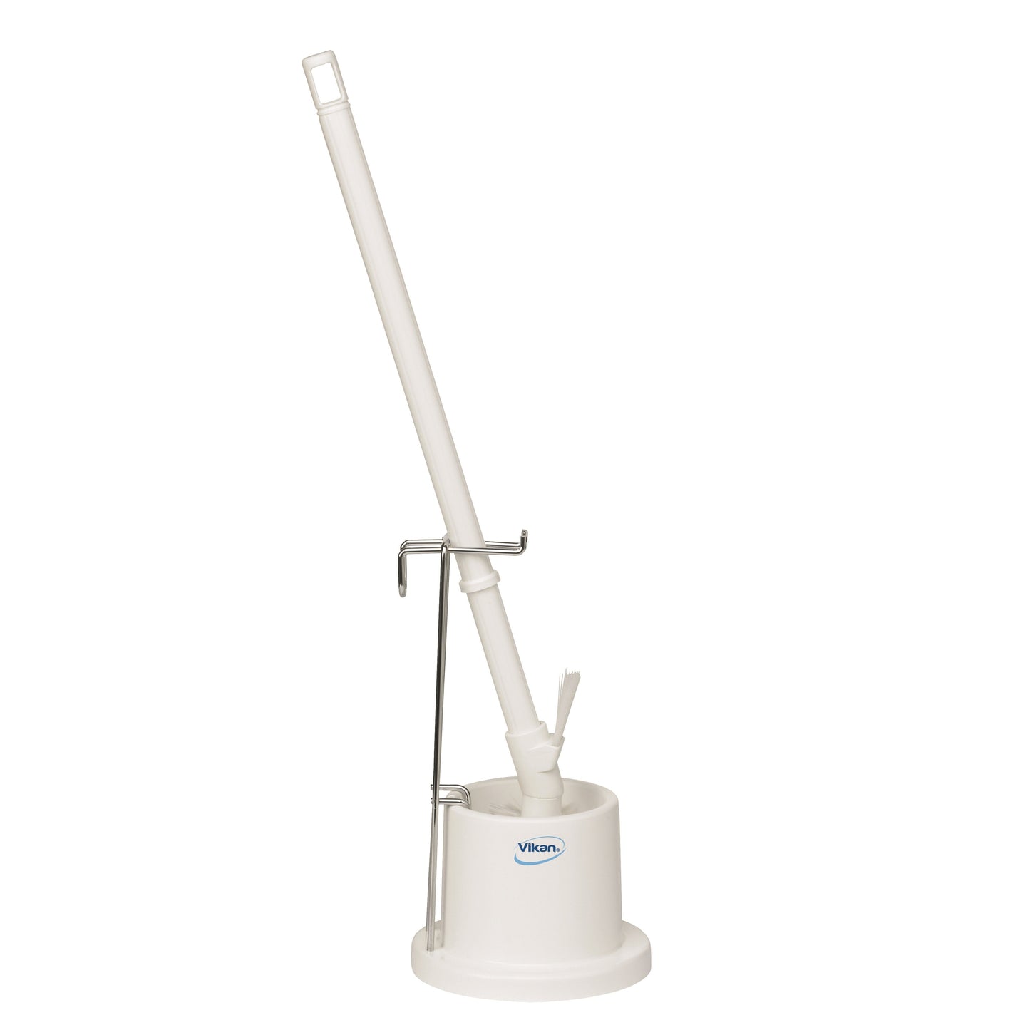 VIKAN Ergonomisk Toiletbørste m/holder & Vægophæng hvid 720 ml