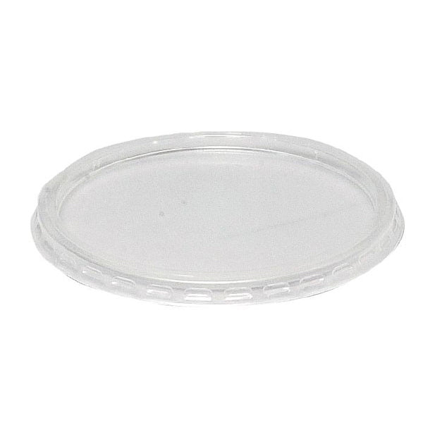 Låg klar rund Ø10,1 cm Polypropylen, 10x100 stk