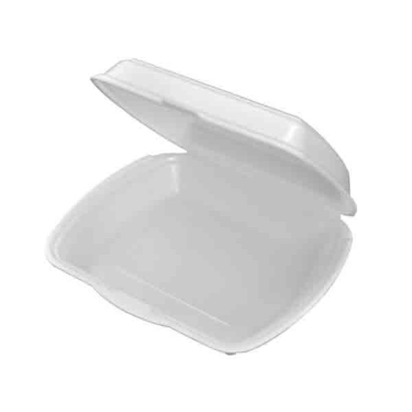 Termoboks hvid 1-rum m/fast låg str. 20x24 cm, 250 stk