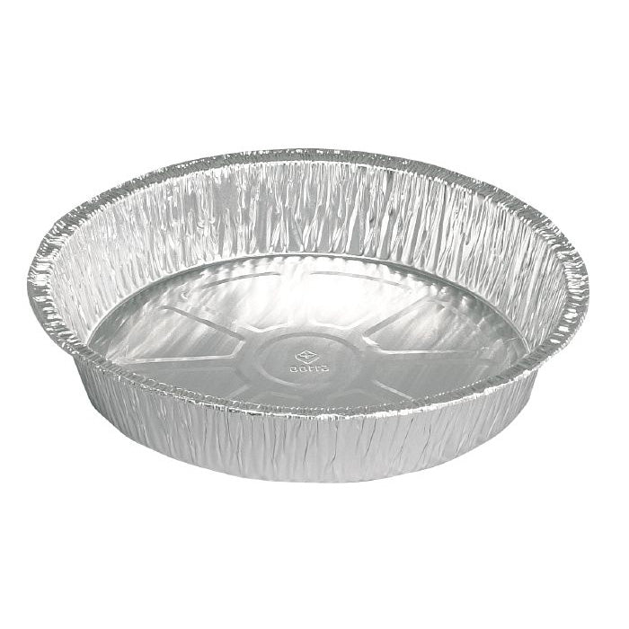 Alu-form Rund Ø21x4 cm 1070 ml, 8x100 stk