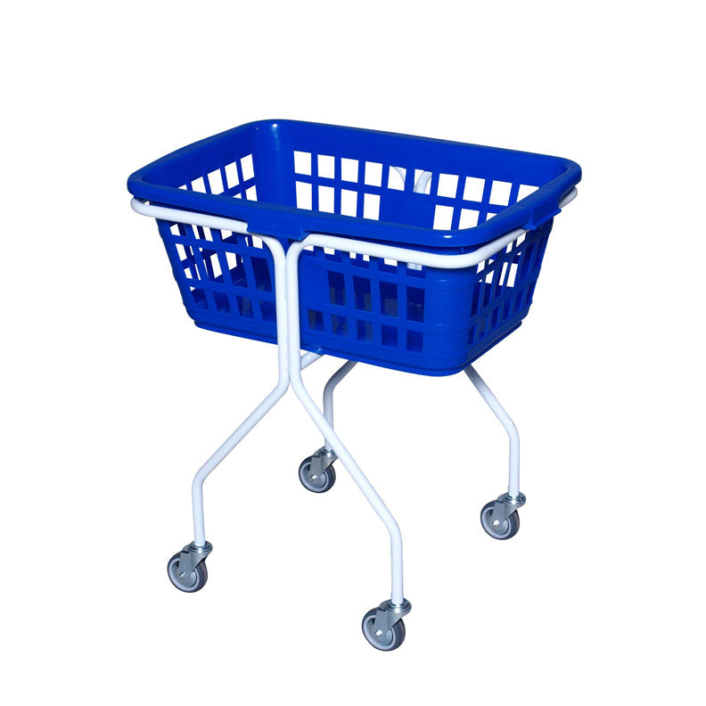 TINA Vaskerivogn Firkantet - m/Blå kurv 55 ltr.