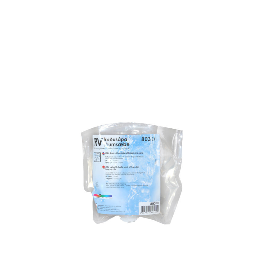 RV Skumhåndsæbe Refill u/parfume, 6x800 ml