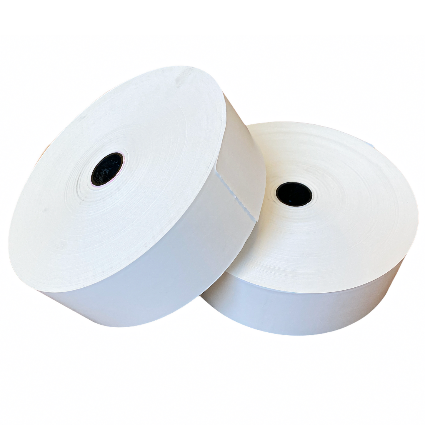 Bonrulle Shell: 2 witte rollen, Ø160cm, 6mm, met kartonnen kern