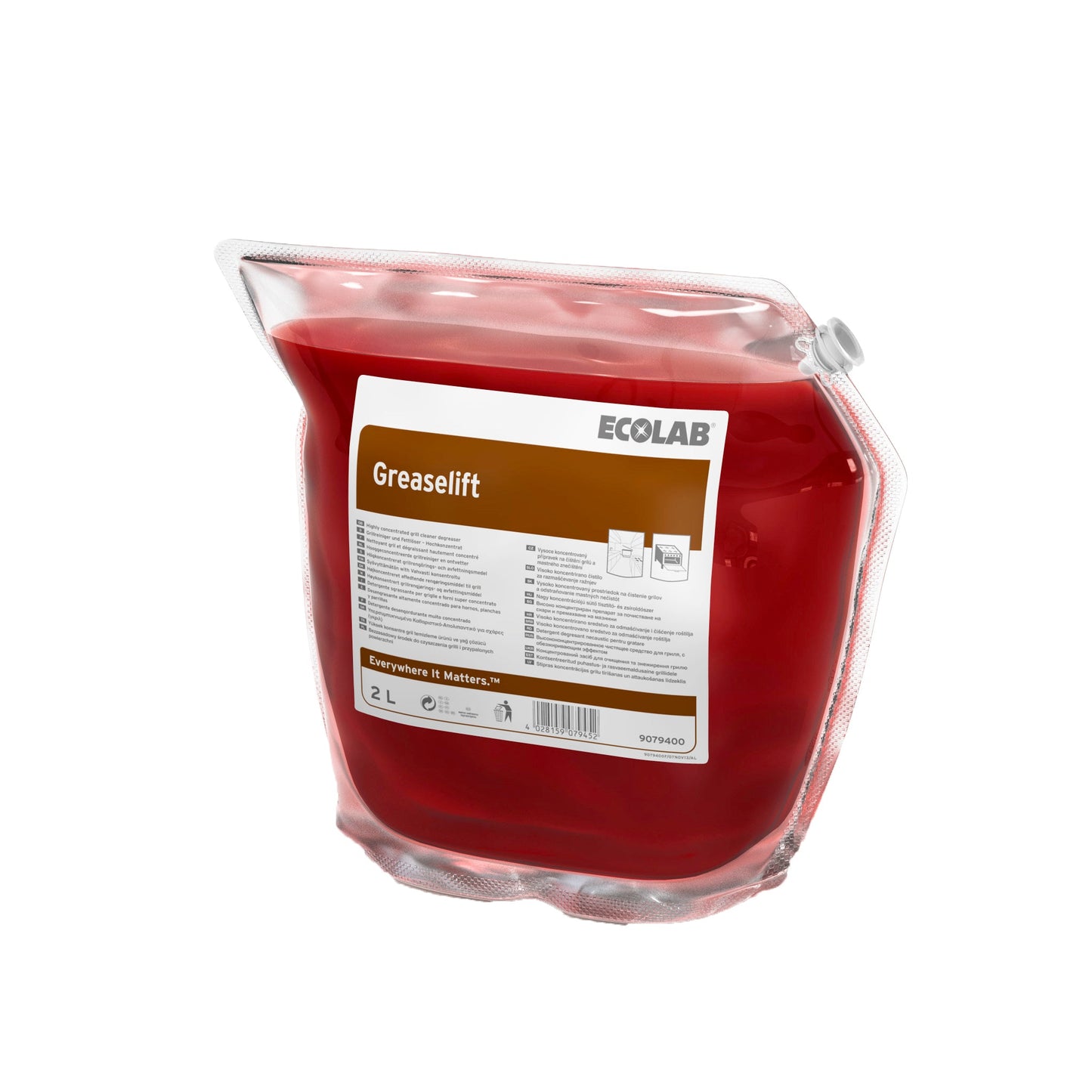 ECOLAB Greaselift Ovnrens, 2x2 ltr