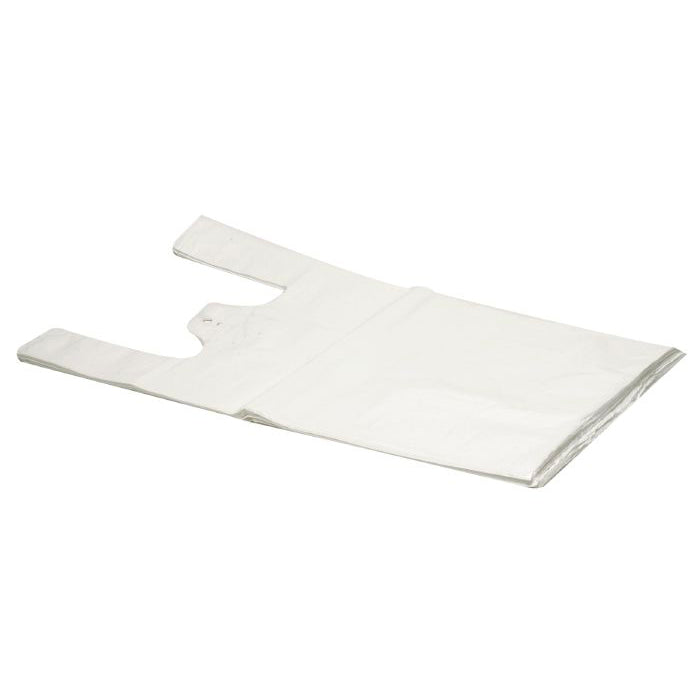 Blokbærepose Hvid 20 ltr LDPE 15my 46x54cm,1000 stk