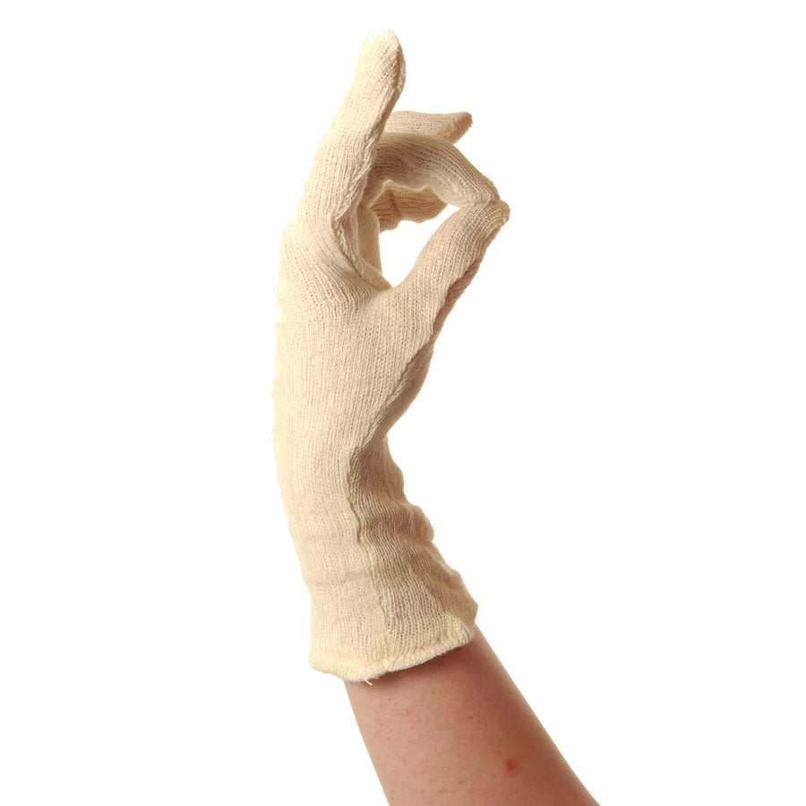 Bomuldshandske strik str. dame/medium 27cm 200 gr.