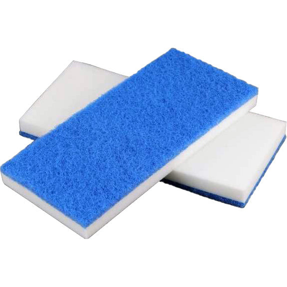 Melaminsvamp Hvid m/blå vlies 11,5x25x2cm, 1 stk