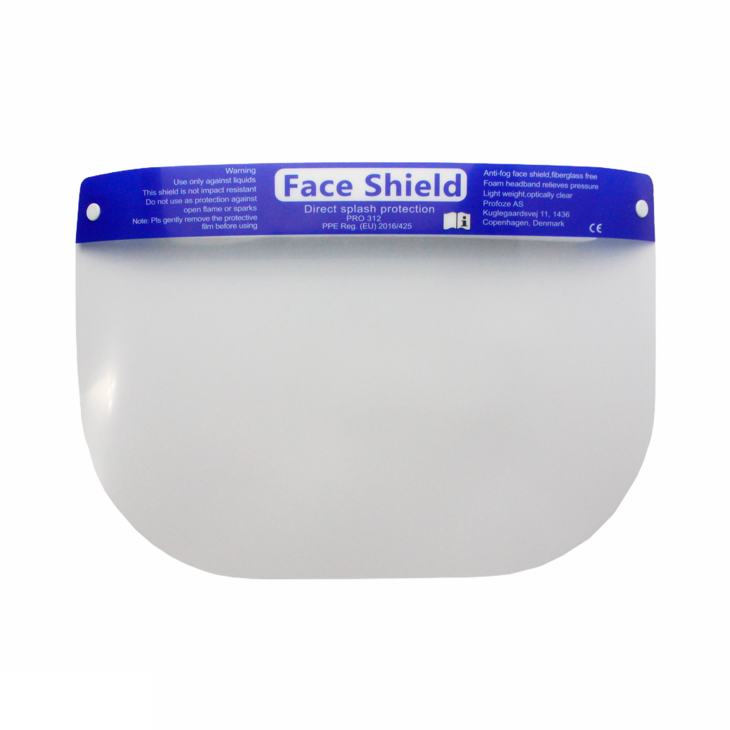 Pro312 Face Shield, 10 stk.