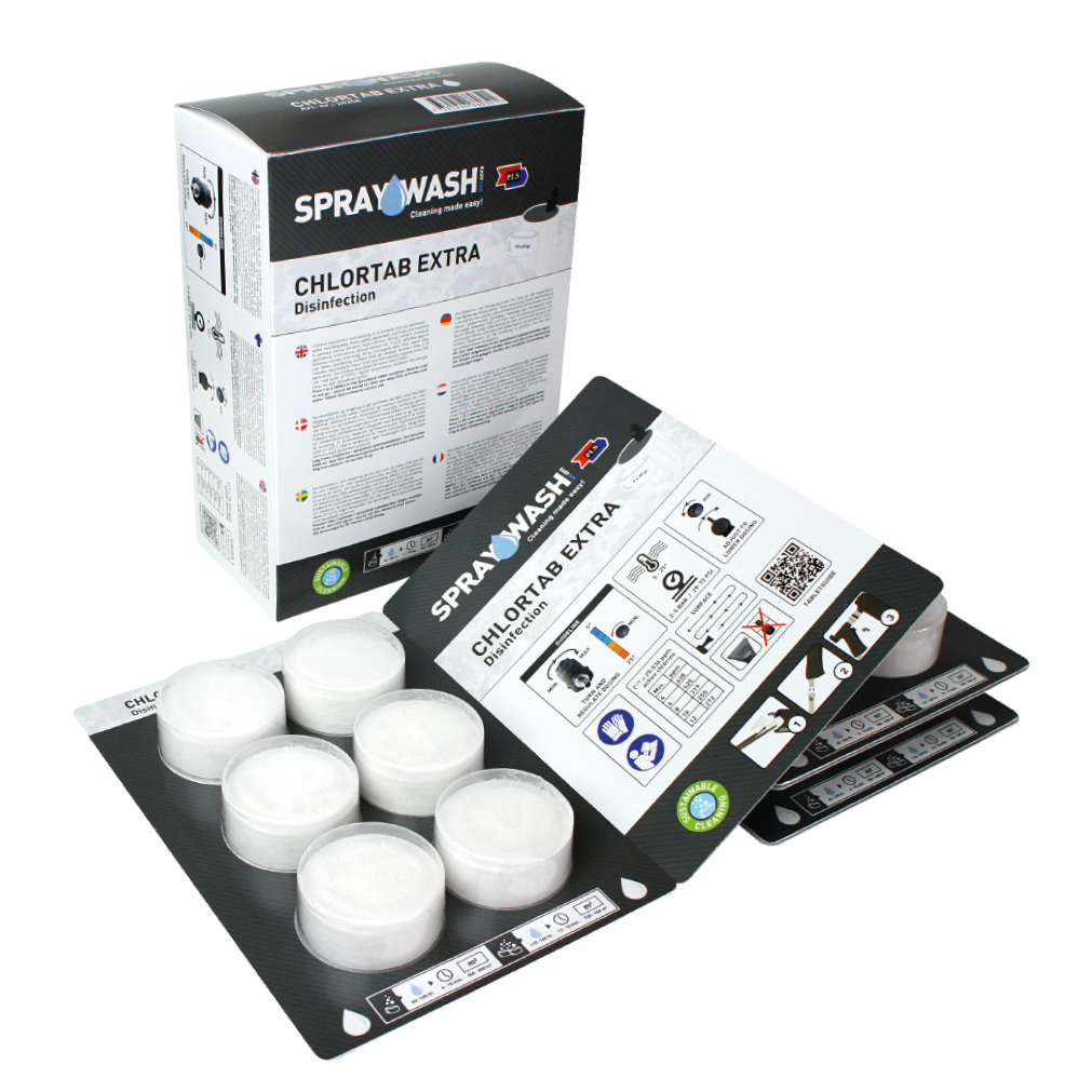 I-TEAM SprayWash CHLORTAB Extra Desinfektionstabletten (18 Stk.)