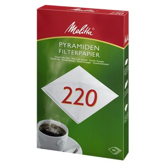 Pyramidefilter Melitta 220, 100 stk