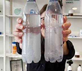 billede af håndklædeark opløst i vand