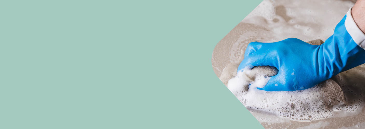 Hånd skrubber overflade