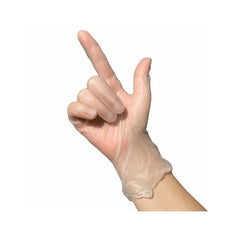 Vinyl handske u/pudder, 100 stk.