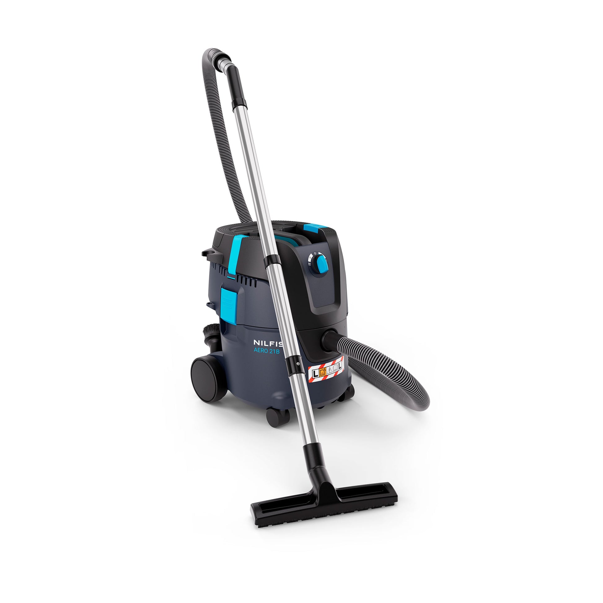 Nilfisk AERO batteridrevet våd- og tørstøvsuger til professionel brug.